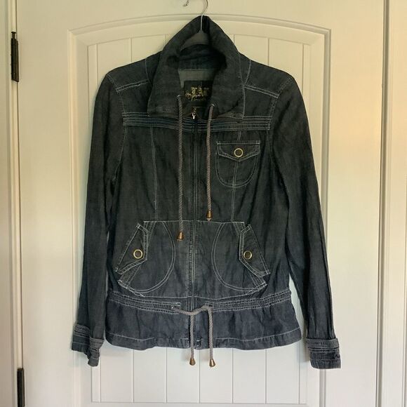 Live a Little Denim Zip Up Jacket 🧥 - Picture 1 of 5